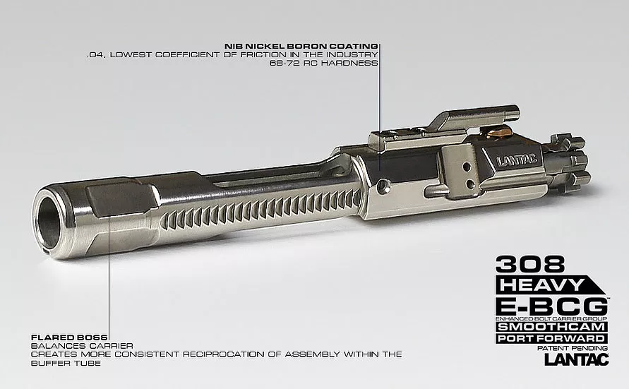 Lantac Enhanced .308 Nickel Boron E-BCG Full Auto Style (7.62) Bolt Carrier Group DPMS Pattern