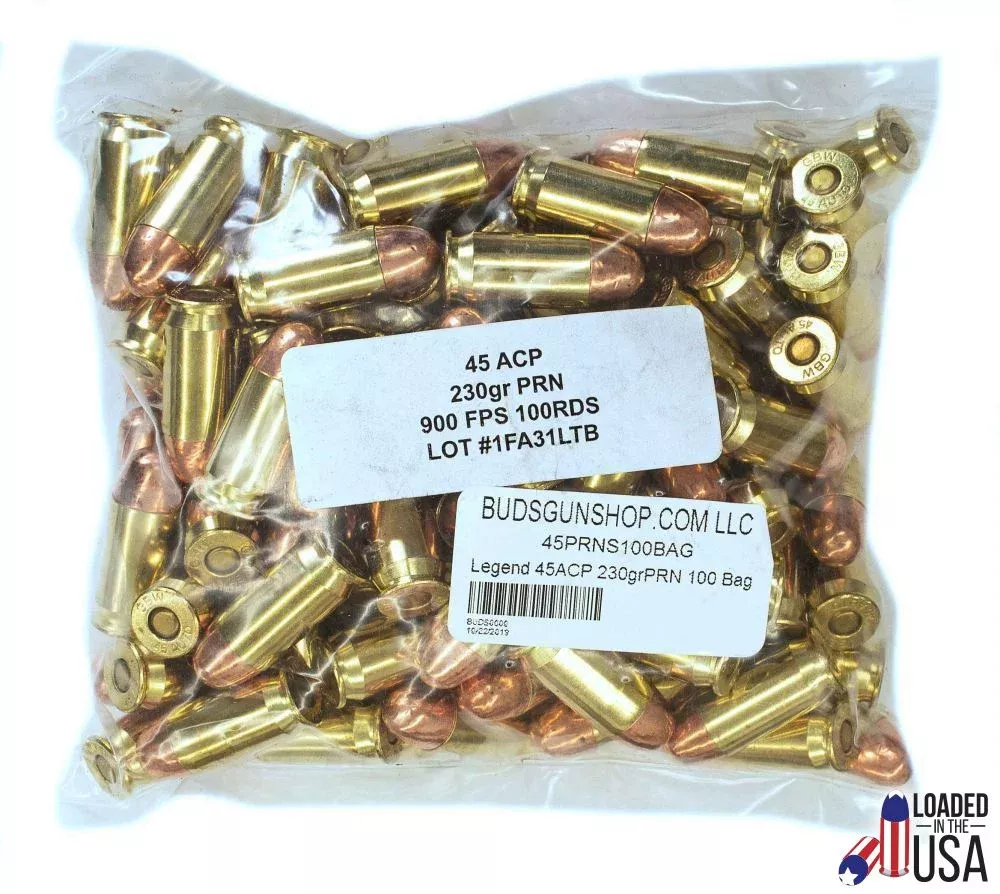 Legend .45 ACP 230GR PRN 100rd Bag – Ammo
