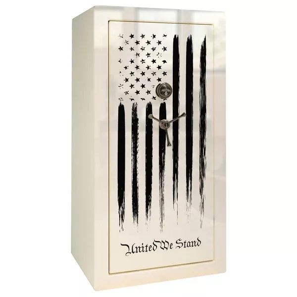 Liberty Colonial 23 CO23 Gun Safe White Gloss with Flag