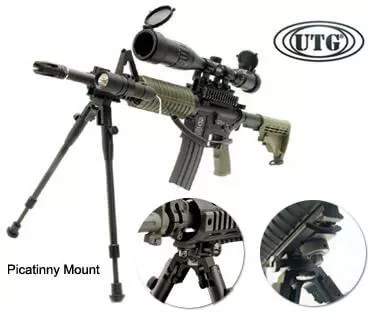 Low Profile Universal Picatinny Rail & Swivel Stud Bipod