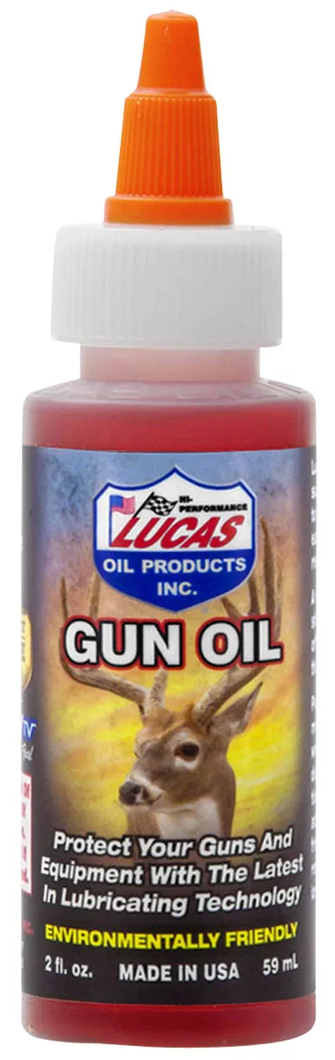 Lucas Oil 10006 Lucas Gun OilCleans, Lubricates, Prevents Rust & Corrosion 2 oz Squeeze Bottle