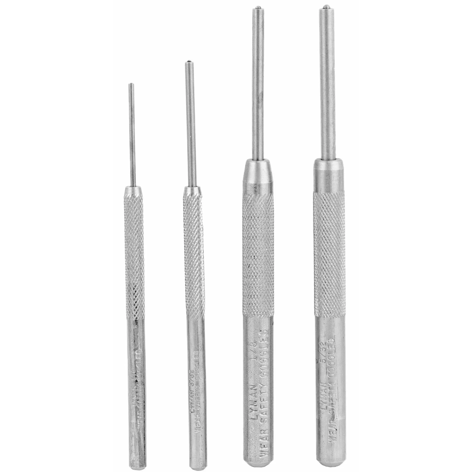 Lyman Products Roll Pin Punch Set, 4-Piece Gunsmithing Tools with Round Nose Tips, 7031277
