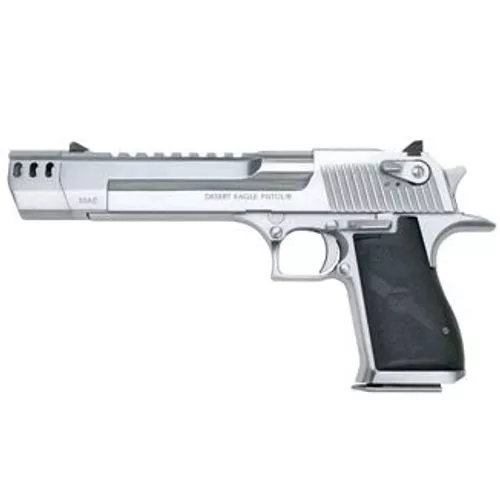 Magnum Research Desert Eagle 50 XIX 6" Brush Chrome w/Muzzlebreak