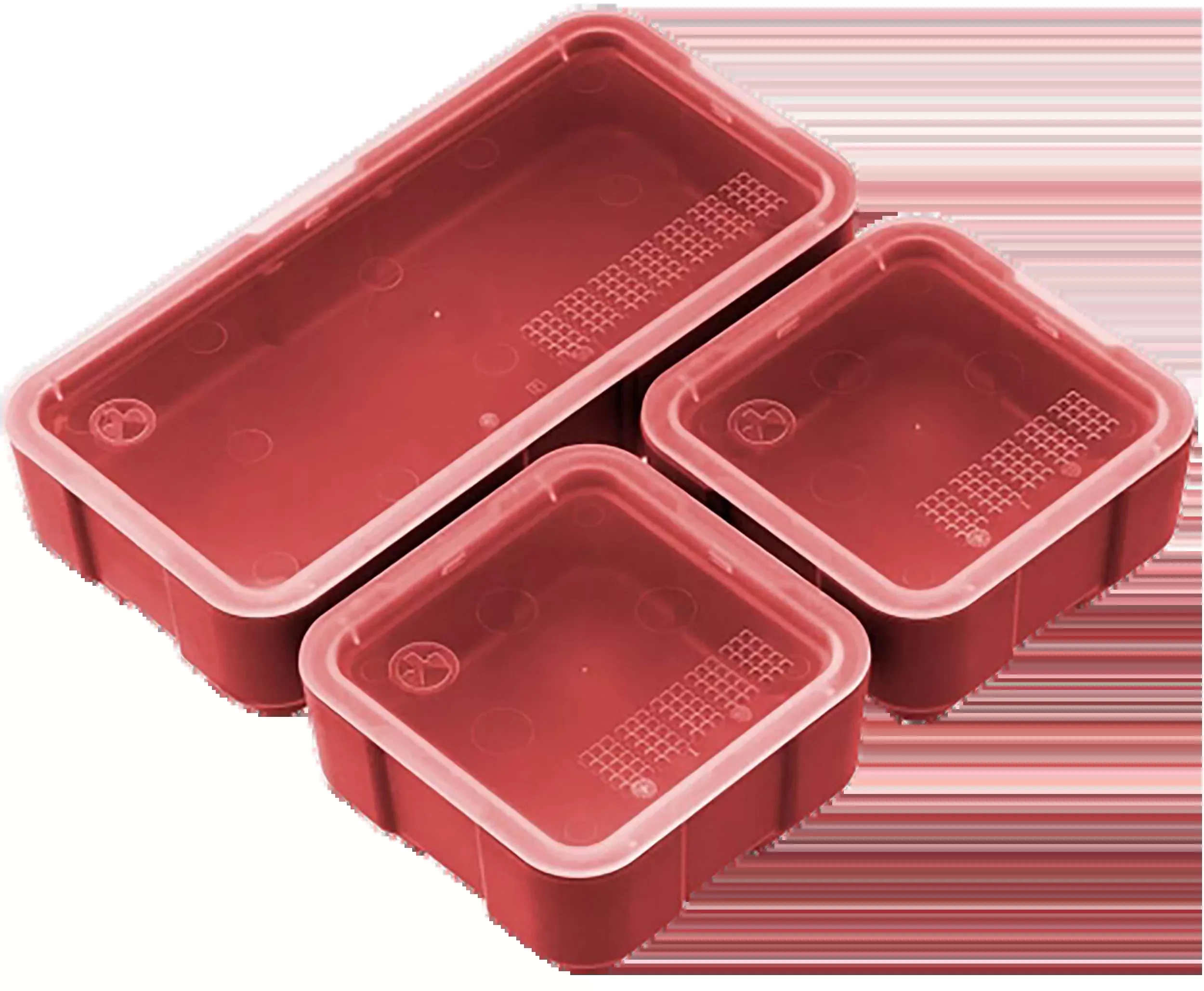 MAGPUL INDUSTRIES CORP DAKA Storage Bin Set, Red Polymer 2x2 & 2x4 for DAKA GRID Organizer, MAG1389RED