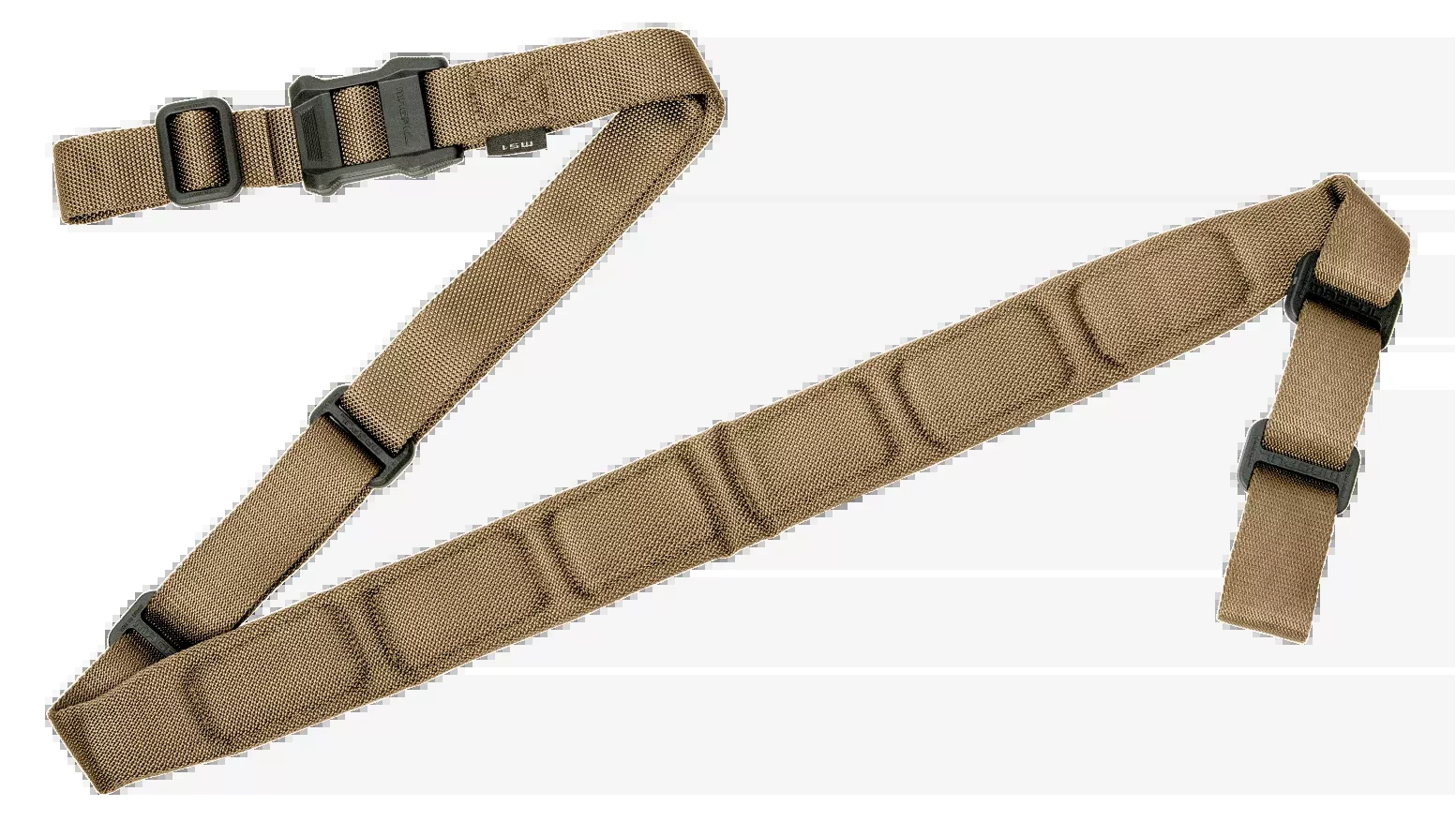 MAGPUL INDUSTRIES CORP MS1 Padded Two-Point Sling, Coyote Tan Nylon, 48-60 in overall length – MAG545COY