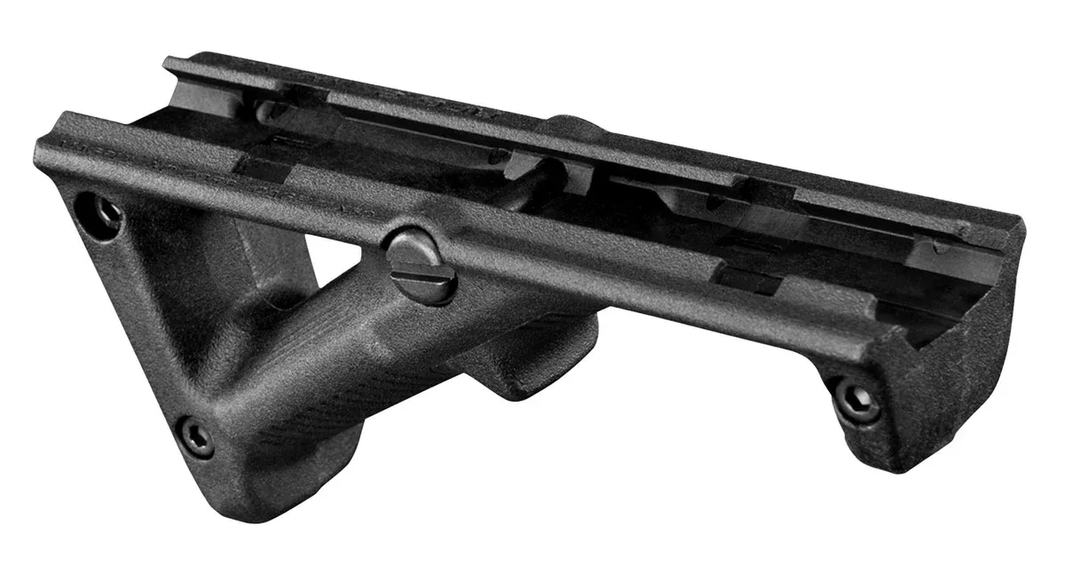Magpul MAG414-BLK AFG-2Black Polymer Angled Foregrip for AR-Platform or Most Picatinny Railed Handguard