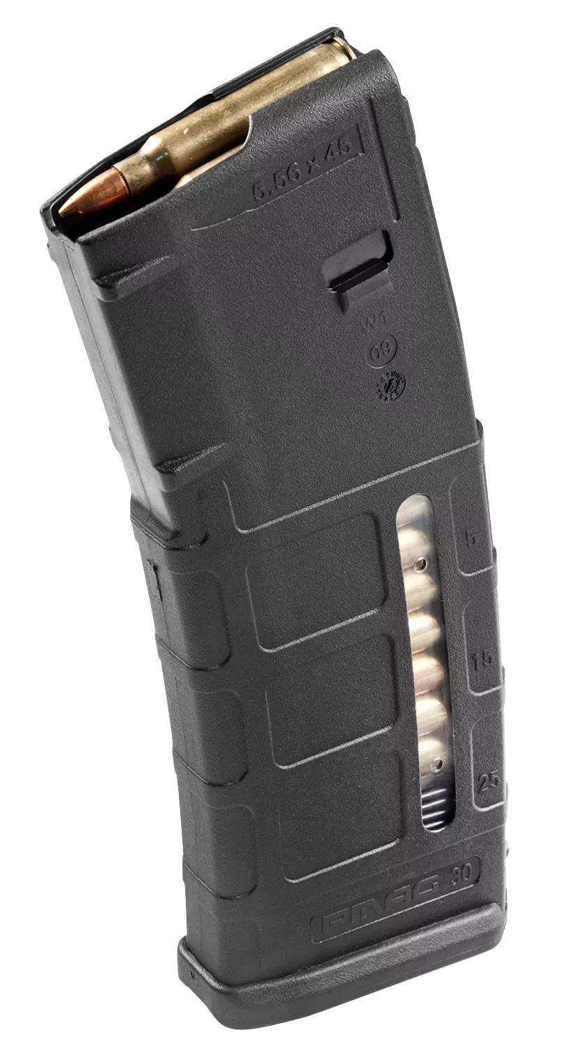 Magpul MAG570BLK PMAG GEN M2 MOE 30rd Detachable w/Capacity Window 223 Rem/5.56x45mm NATO Fits AR-15/M16/M4 Magazine