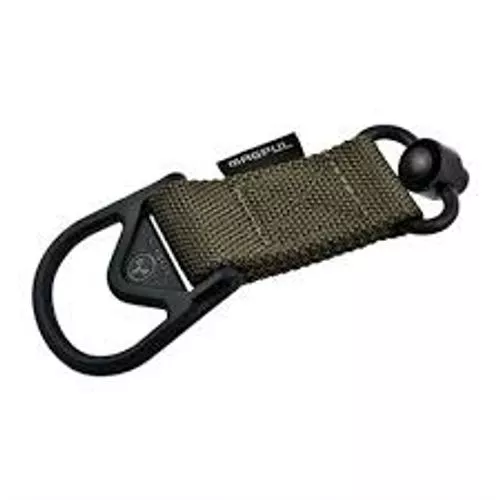 Magpul MS1/MS3 QD Sling Adapter made of Steel with Maganese Phosphate Ranger Green Finish, Polymer Hardware, Nylon 1.25" Webbing & Two to One-Point Design for AR-15, M4, M16, AK-Platform & AKM - MAG517RGR