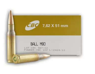 Magtech/CBC 7.62x51 M80 NATO Ammo 147 Grain Full Metal Jacket