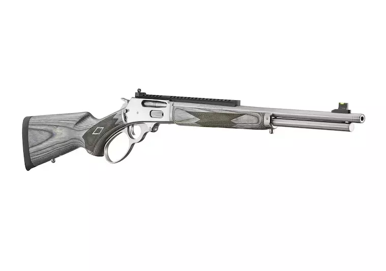 Marlin 336 SBL Lever Action Rifle 30-30 Winchester 19.1″ Stainless Threaded Barrel Stainless Frame Laminate Field Stock