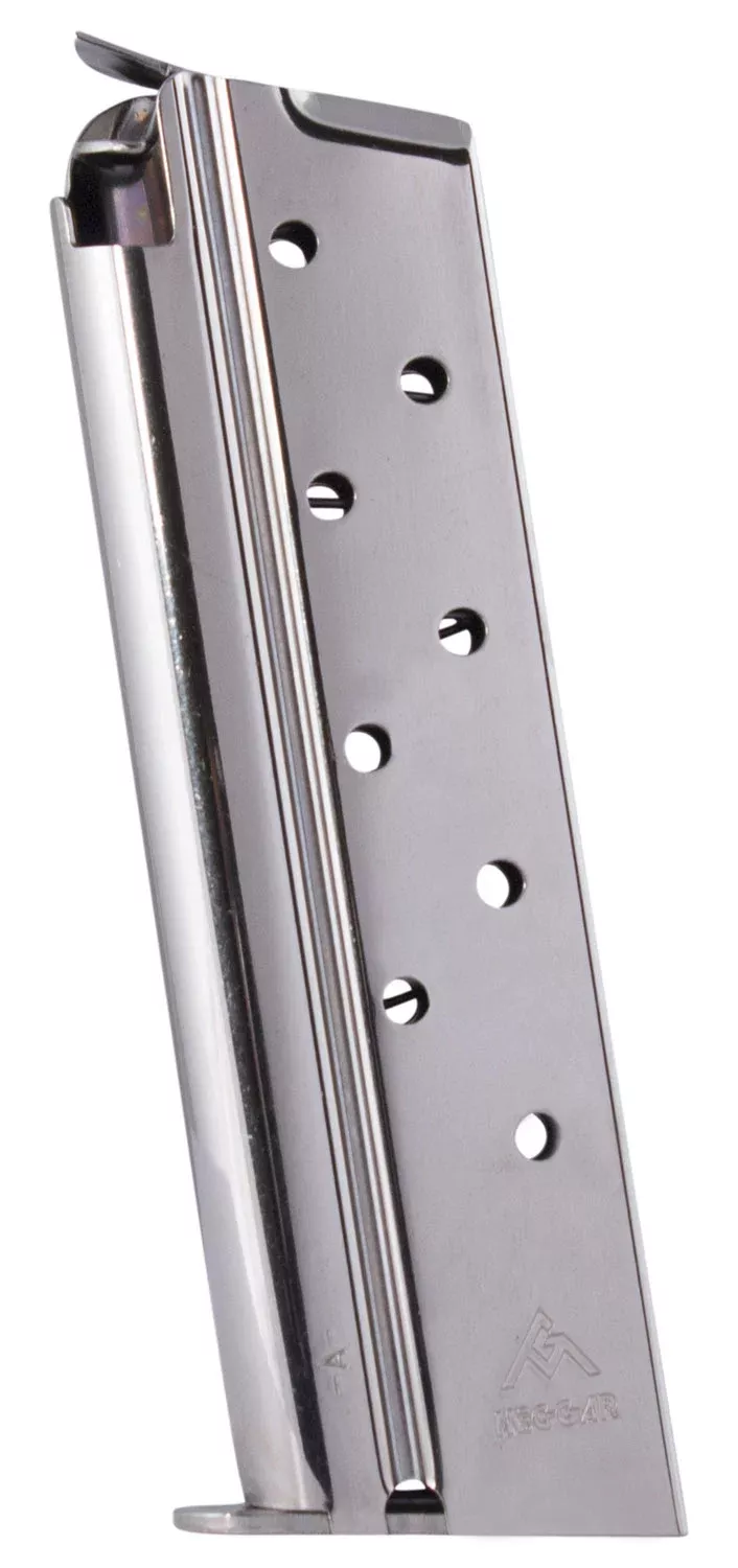 Mec-Gar MGCGGOV38N 1911 Government 9rd 38 Super, Nickel Carbon Steel
