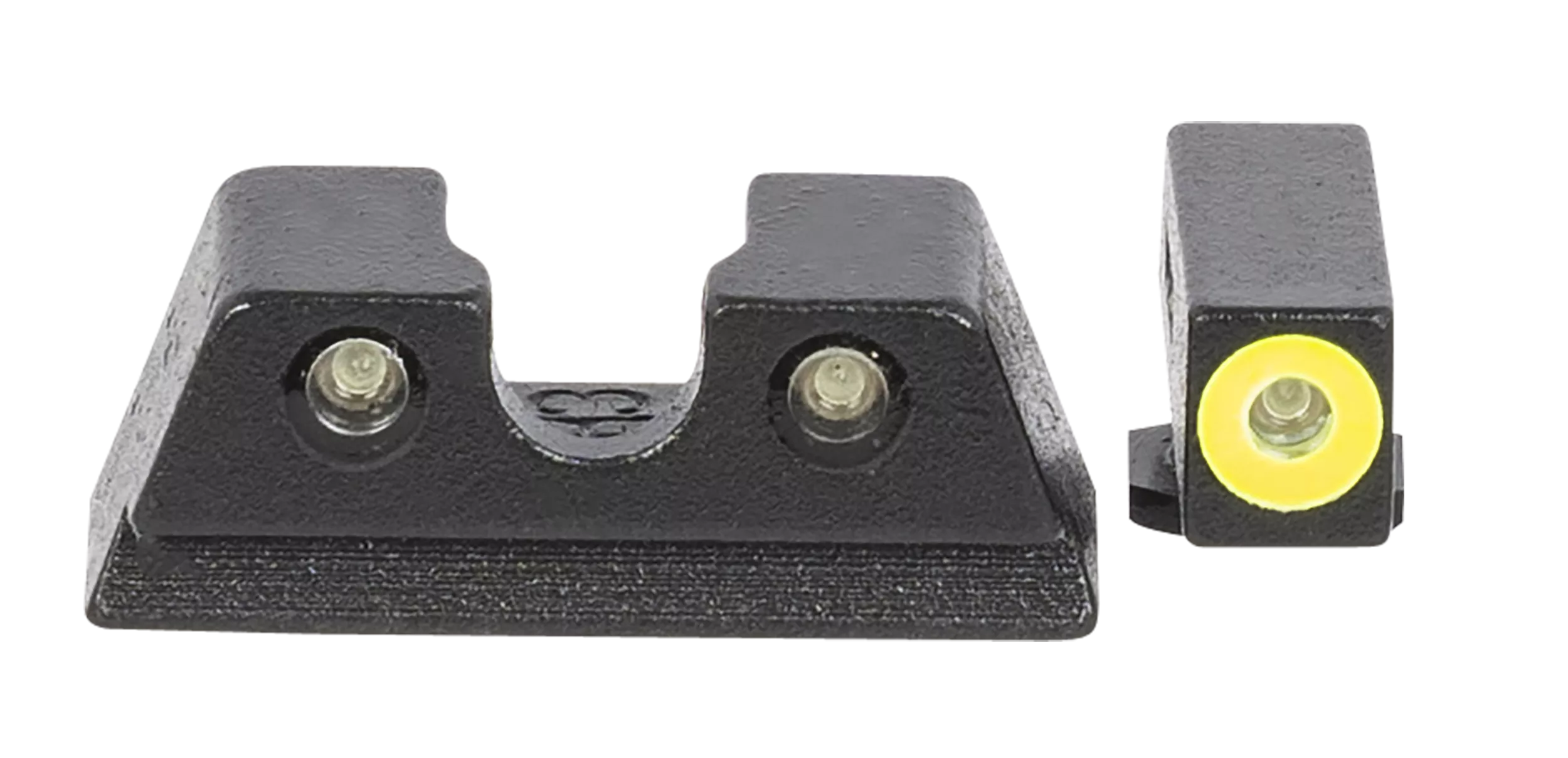 Meprolight USA 402203121 Hyper-BrightGreen Tritium Yellow Outline Front Sight-Green Tritium Black Outline Rear Sight Glock 42/43