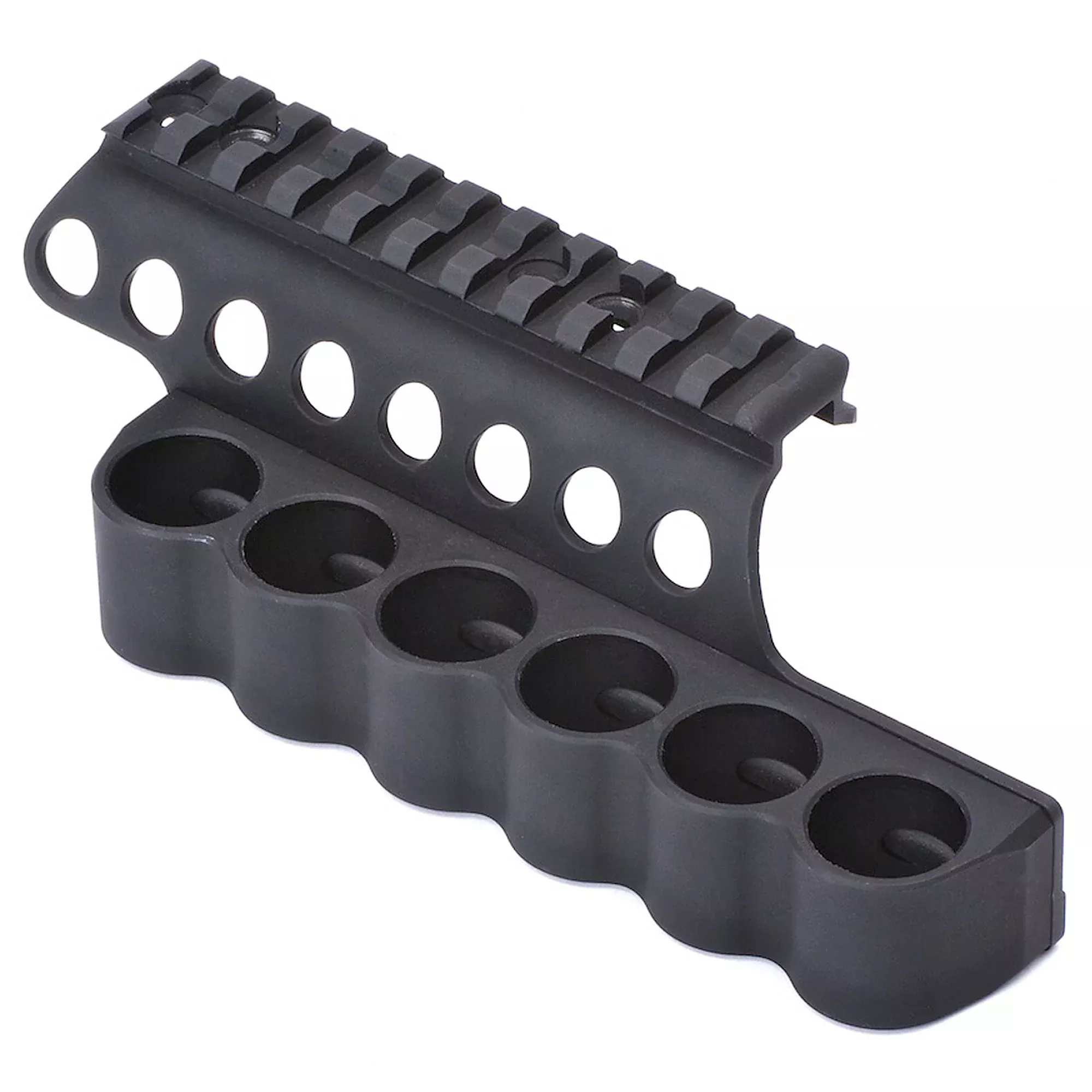 Mesa Tactical SureShell Saddlerail Side Saddle with 4in Picatinny Rail, 6-Shell 12 Gauge 93630