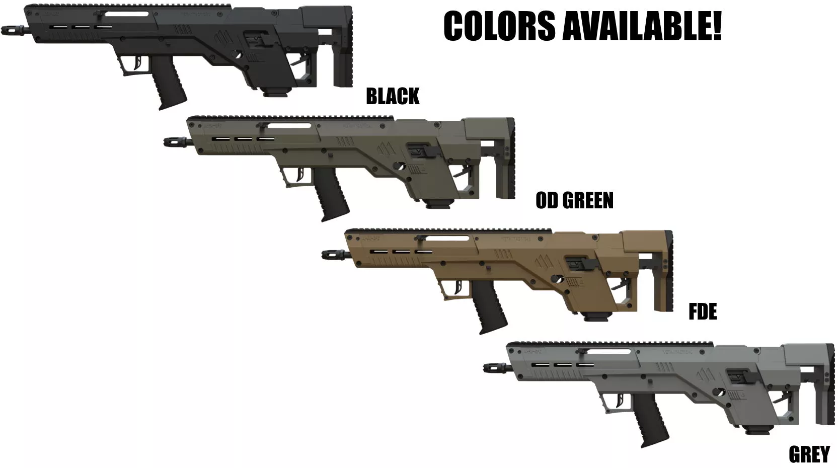 META TACTICAL Apex Bullpup Conversion Kit for Glock 17 19 20 21 22 23 26 27 34 35 45 Pistol to 16" Carbine Rifle BLACK, FDE, OG, GREY,