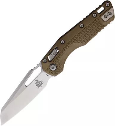 Microtech 30th Anniversary MSI RAM-LOK Manual Folding Knife - 3.88" Bohler M390MK Stonewashed Modified Sheepsfoot Plain Blade, Dark Earth Injection Molded Polymer Handles - 210T-10PMDE30