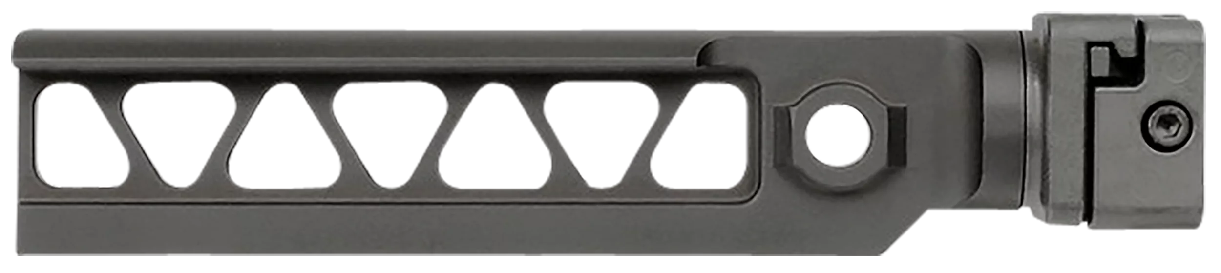 Midwest Industries MIALPHAM4BSF Alpha M4 Beam Black Steel Folding, Fits 1913 Picatinny Rail Adapter, for Mil-Spec Stocks