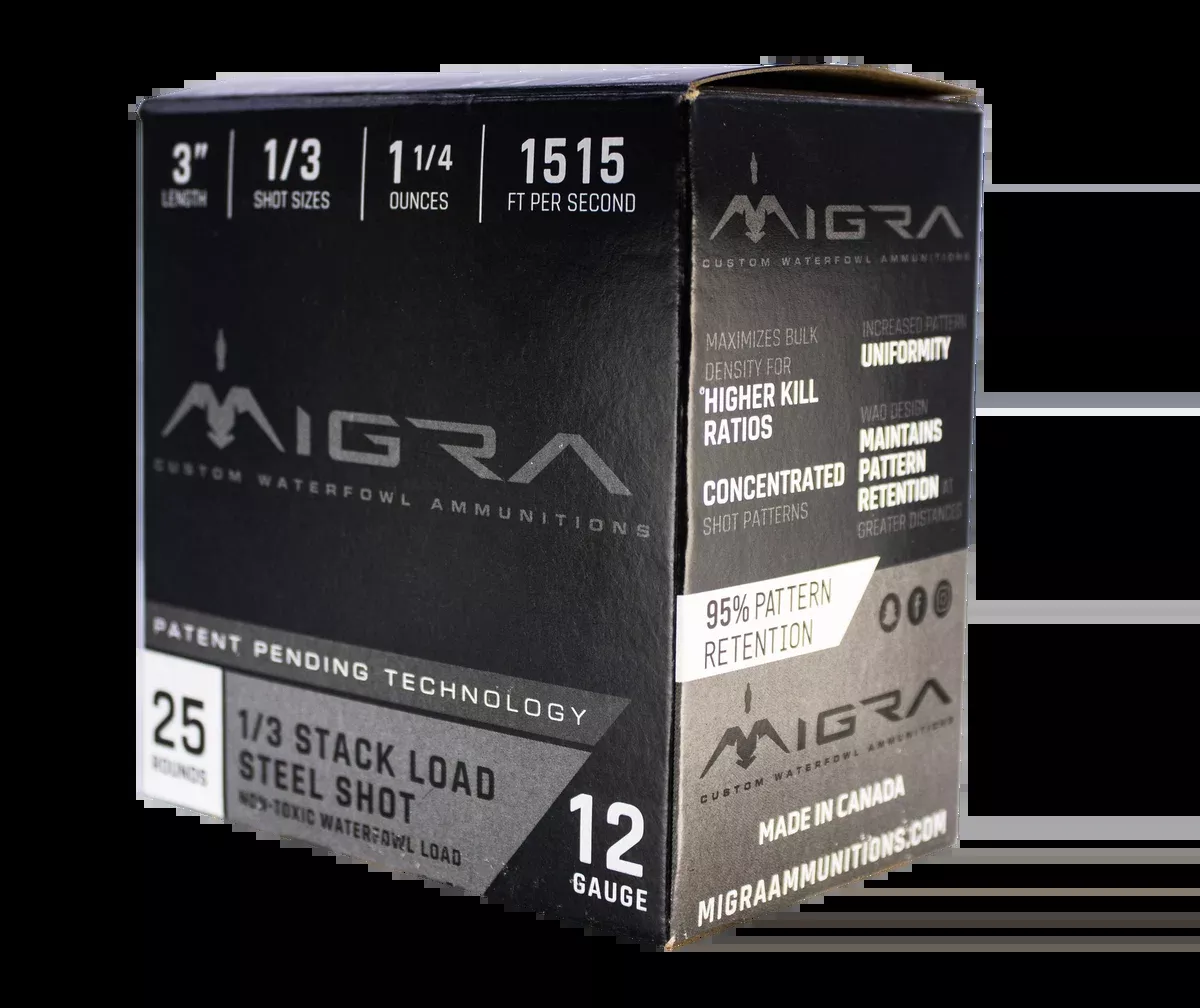 Migra 12GA 1/3 3" Steel Shot 25RDS