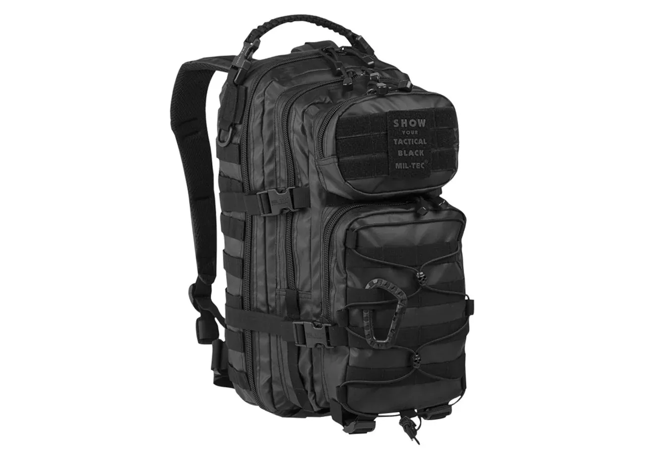 MIL-TEC Black 20L Tactical Assault Pack