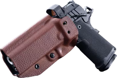 Mission First Tactical Springfield Prodigy 5.0" Full Size - Hybrid Leather/Boltaron - Appendix - OWB/IWB Holster - Ambidextrous