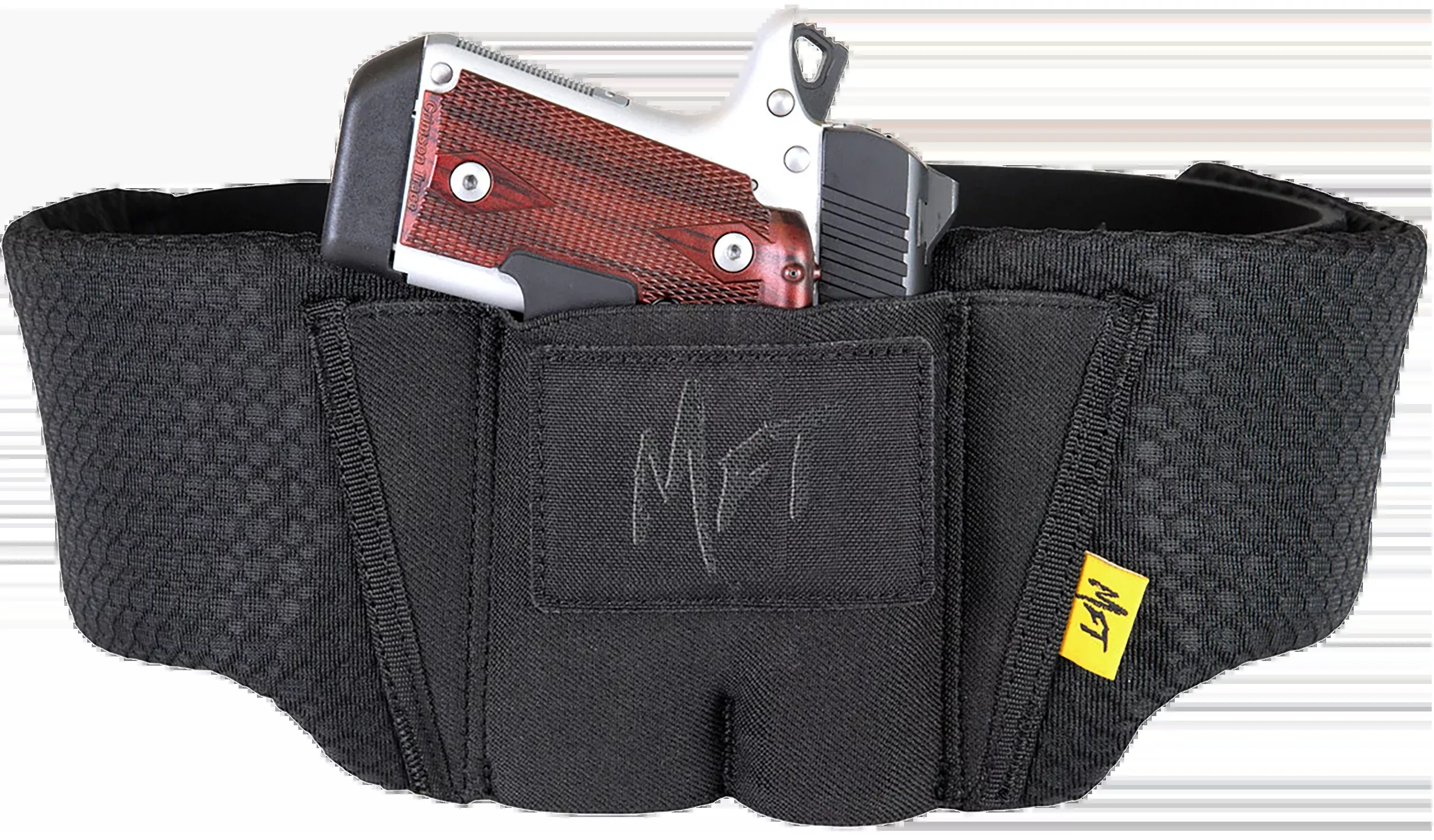 Mission First Tactical Ultralite Belly Band Holster, 26–52 in Adjustable, 3D Spacer Mesh, Ambidextrous H6BB3