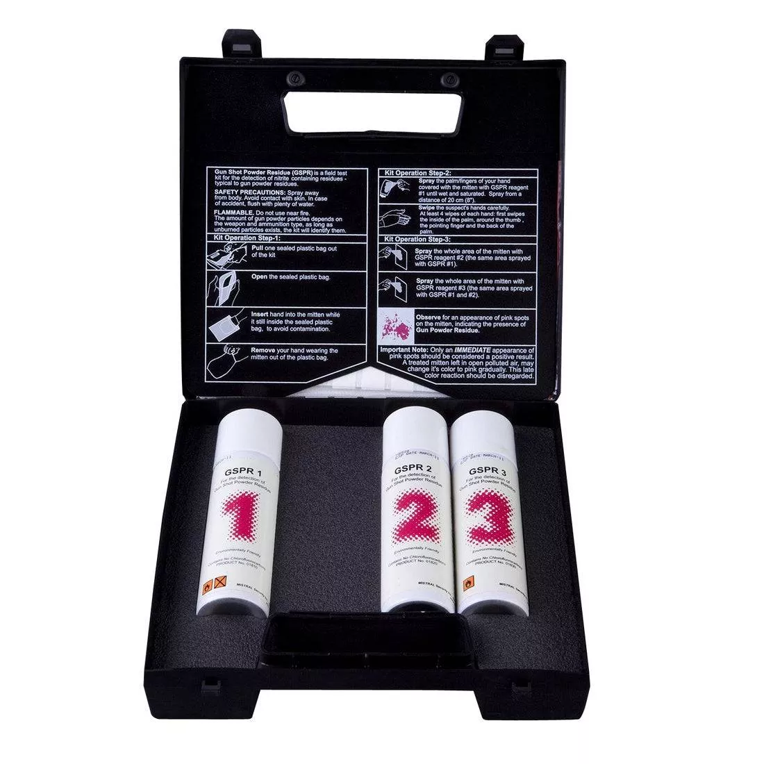 Mistral 01820 GSPR 2 Gun Shot Residues Forensic Aerosol