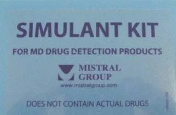 Mistral 80085 Simulant Kit Drug Identification And Narcotic Residue Detection Kit