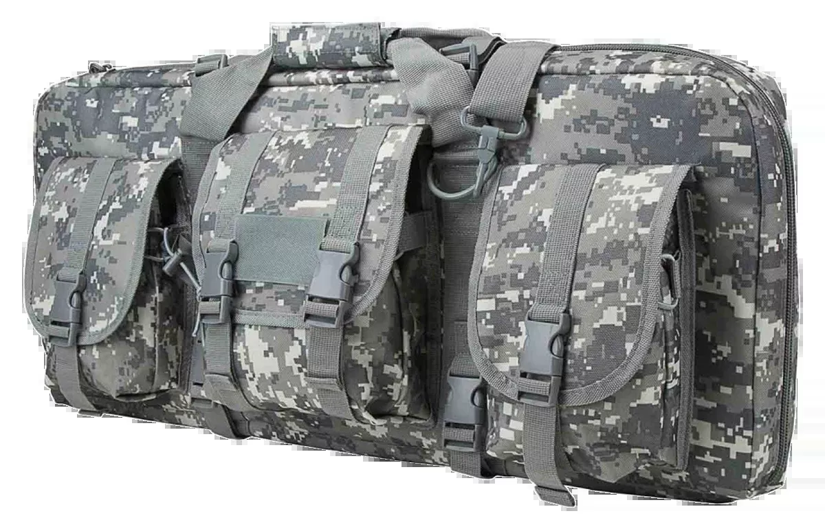 NcSTAR CVCPD2962D28 VISM Deluxe SubGun 28" Digital Camo Double Pistol Case
