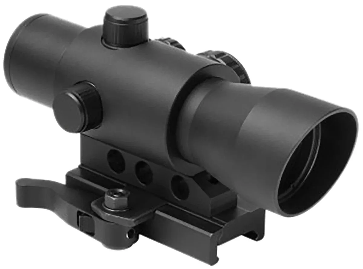 NcStar DMRK132A Mark III Tactical Advanced with 4 ReticlesBlack Anodized 1 x 32 mm3 MOA Red/Green/Blue Multi Reticle
