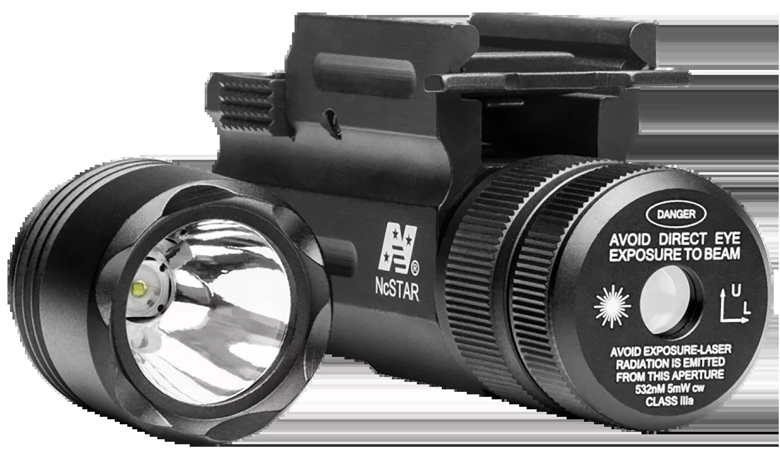 NcSTAR Flashlight & Green Laser Combo, Quick-Release Weaver Mount, 150-Lumen White LED – AQPTFLG
