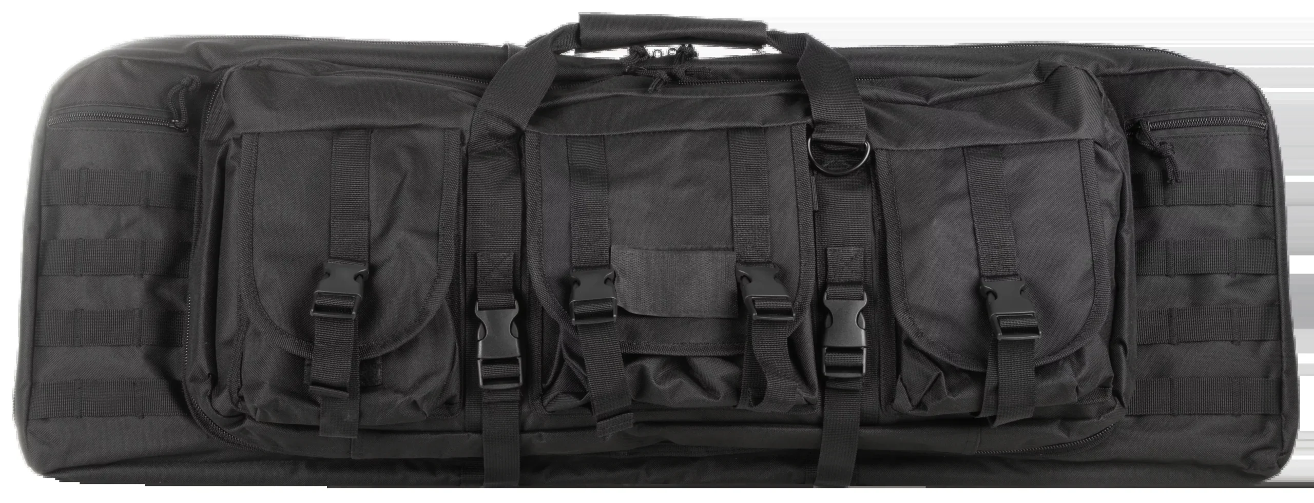 NCStar VISM Double Carbine Case 36-inch, Black, Heavy-Duty PVC Nylon, Lockable Zippers, CVDC2946B36
