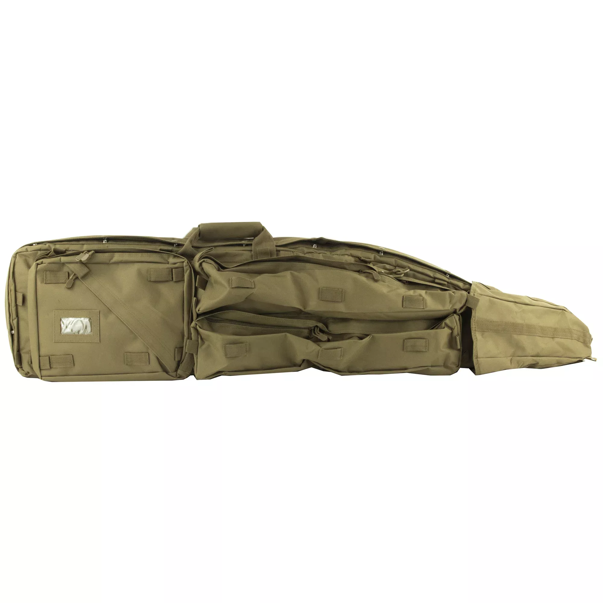 NcSTAR VISM Drag Bag Rifle Case, Tan, Heavy-Duty PVC, 45in Main Compartment – CVDB2912T