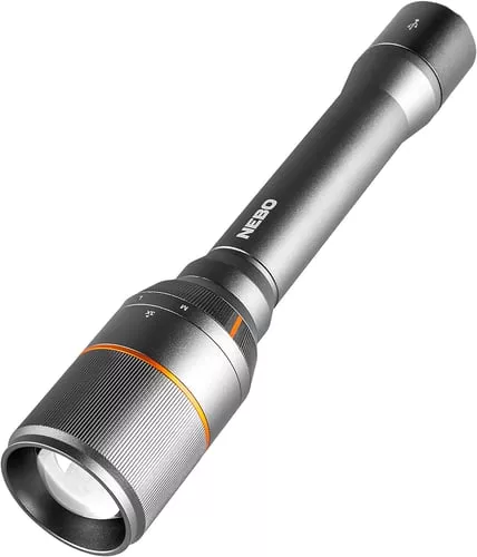 NEBO NEBFLT0022 Davinci 5000 FlashlightGray 100/1000/5000 Lumens White LED