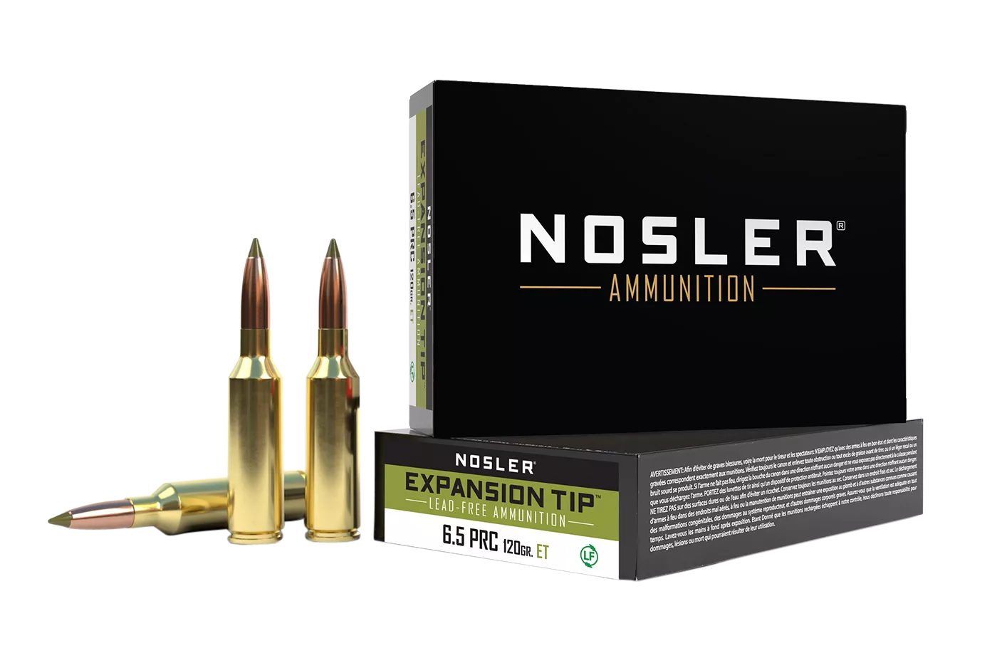 Nosler 40688 E-Tip6.5PRC 120gr Spitzer E Tip Lead Free 20 Per Box/10 Case