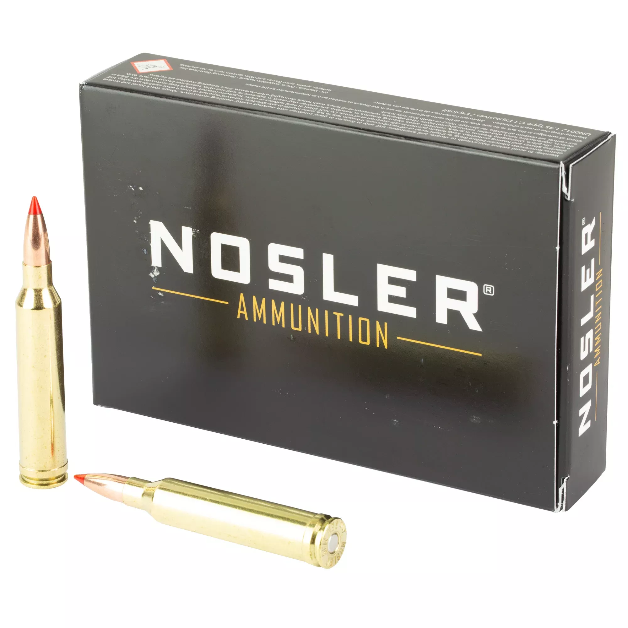 Nosler Ballistic Tip 7mm Remington Magnum 160gr Spitzer Boat Tail Rifle Ammo, 20rd Box 43461