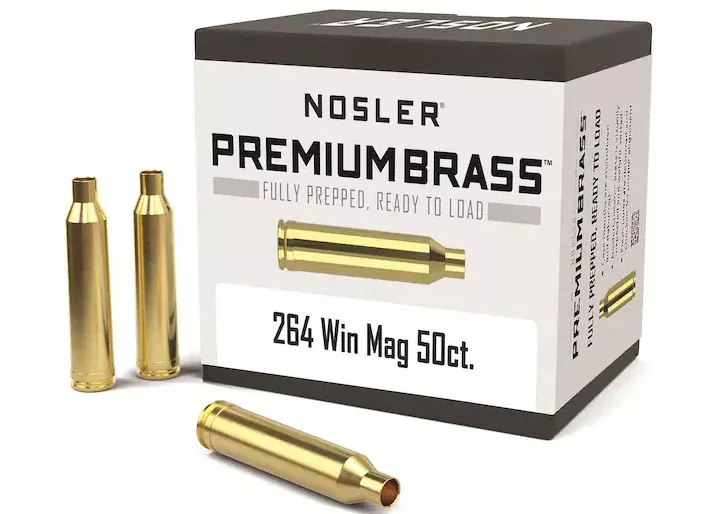 Nosler Custom Brass 264 Winchester Magnum Box of 50