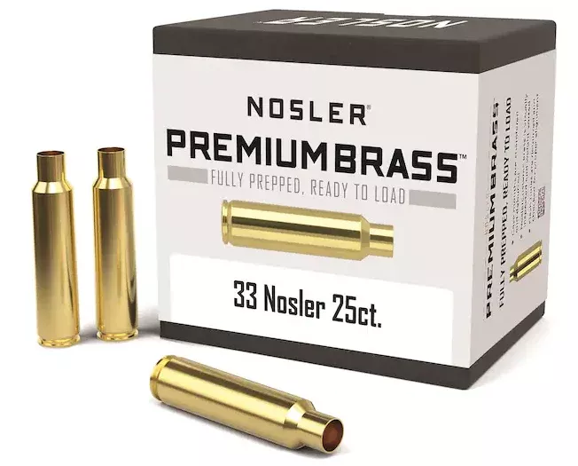 Nosler Custom Brass 33 Nosler Box of 25