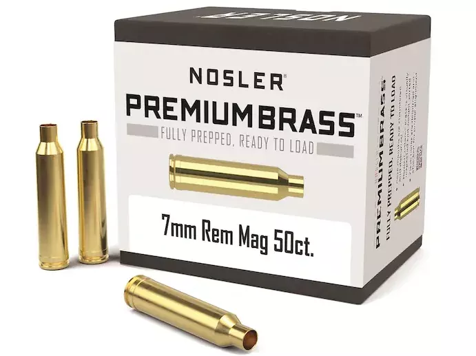 Nosler Custom Brass 7mm Remington Magnum Box of 50