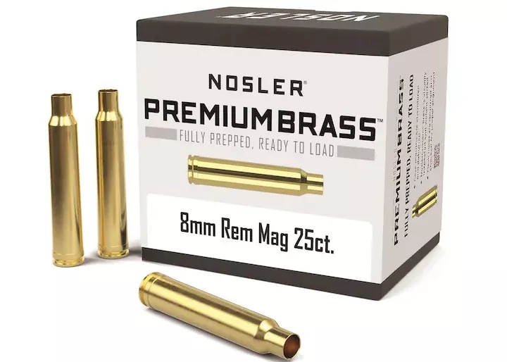 Nosler Custom Brass 8mm Remington Magnum Box of 25