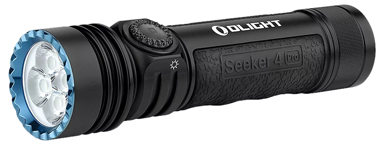Olightstore Usa Inc SEEKER4PROMTBKCW Seeker 4 ProMatte Black 5/50/300/600/1,200/4,600 Lumens White LED
