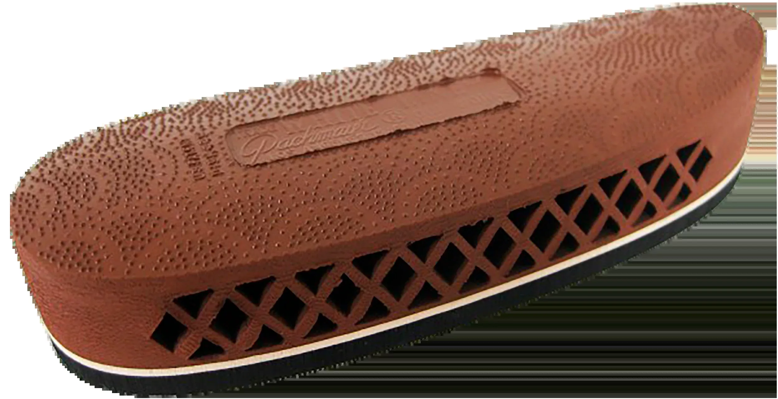 Pachmayr F325 Deluxe Field Recoil Pad, Large Brown with White Line Rubber for Rifle/Shotgun 00002