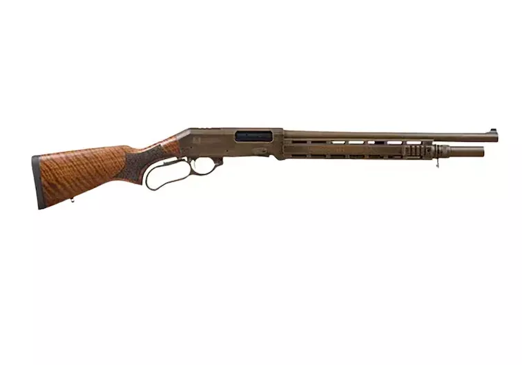 Panzer Arms EG220 Lever Action 12 Gauge Shotgun 18.5″ Bronze Barrel Walnut Field Stock