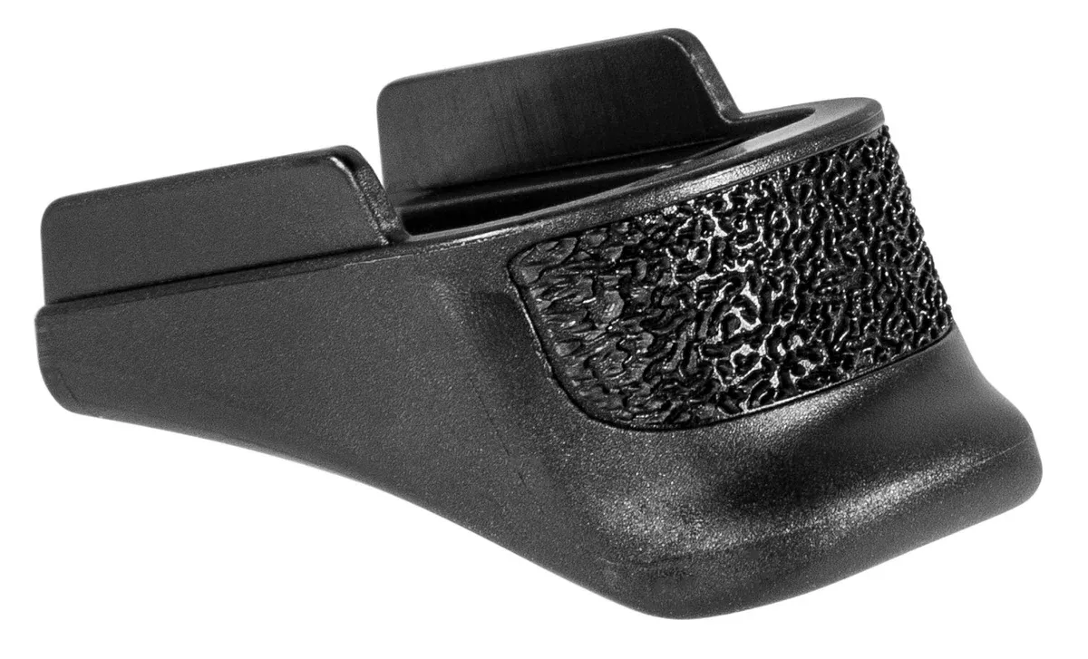 Pearce Grip PG365 Grip Extensionmade of Polymer with Texture Black Finish & 5/8" Gripping Surface for Sig P365 with 10rd Mags