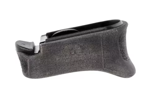 Pearce Grip PGXDS+ Magazine Extensionmade of Polymer with Texture Black Finish & 7/8" Gripping Surface for Springfield XD-S, XD-E & XD-S Mod.2 with Single Stack Mags (Adds 1rd 9mm Luger & 40 S&W)