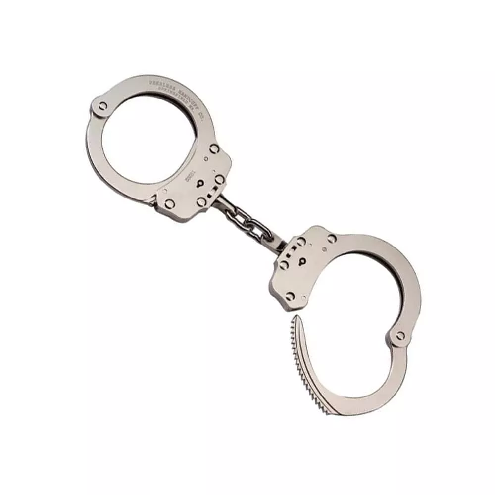 Peerless 700C Chain Link Handcuff - Nickel Finish