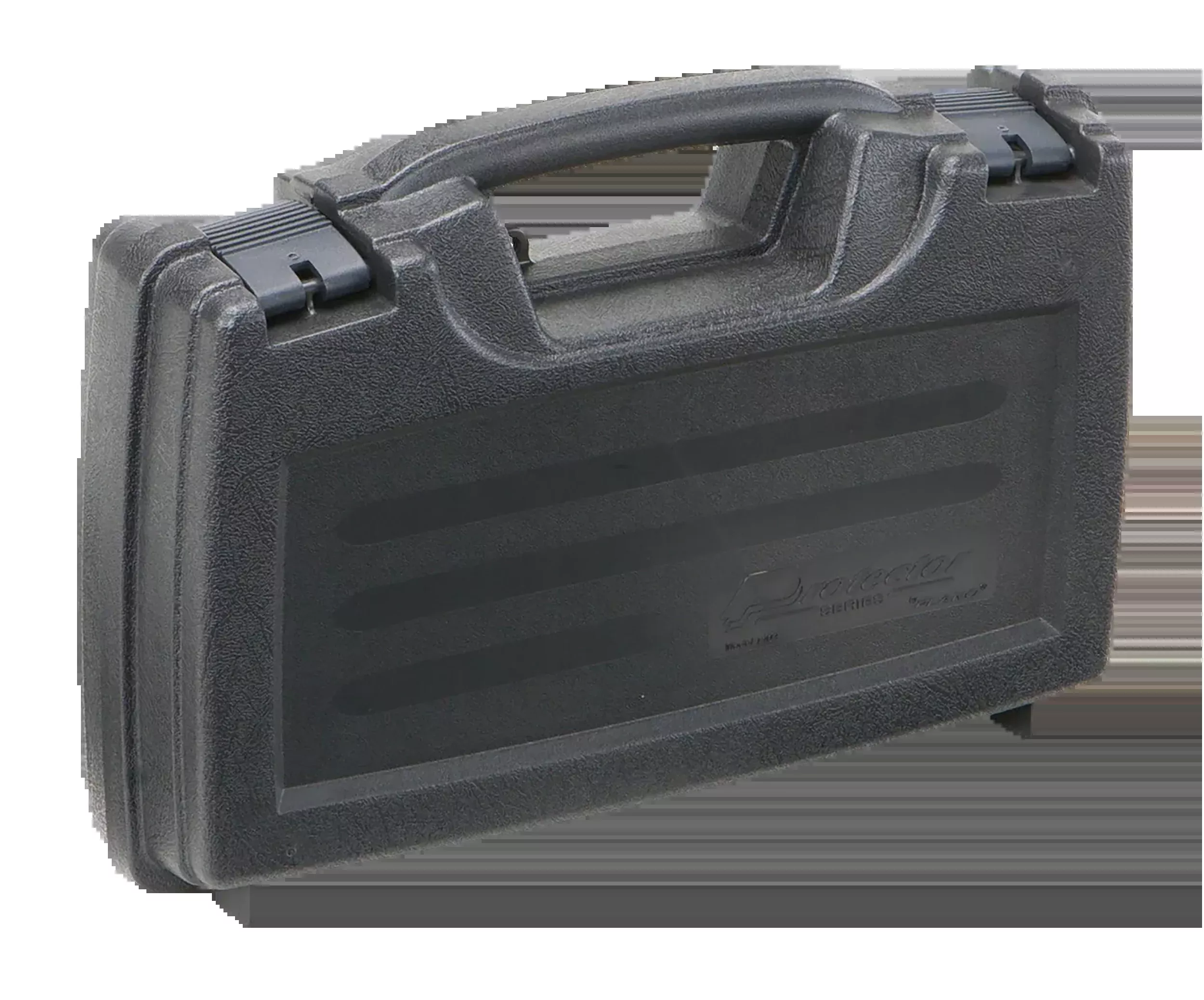 Plano Protector Series Single Pistol Case – Black Polymer with Heavy-Duty Latches and Interlocking Foam, 140300