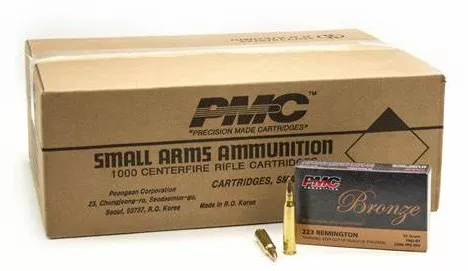 PMC Bronze 223 Remington Ammo 55gr FMJ 1000rds - 223A