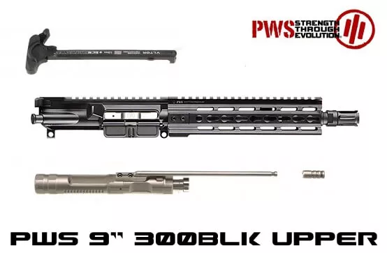 Primary Weapons 9" 300BLK Upper PWS Keymod Rail Triad Blackout