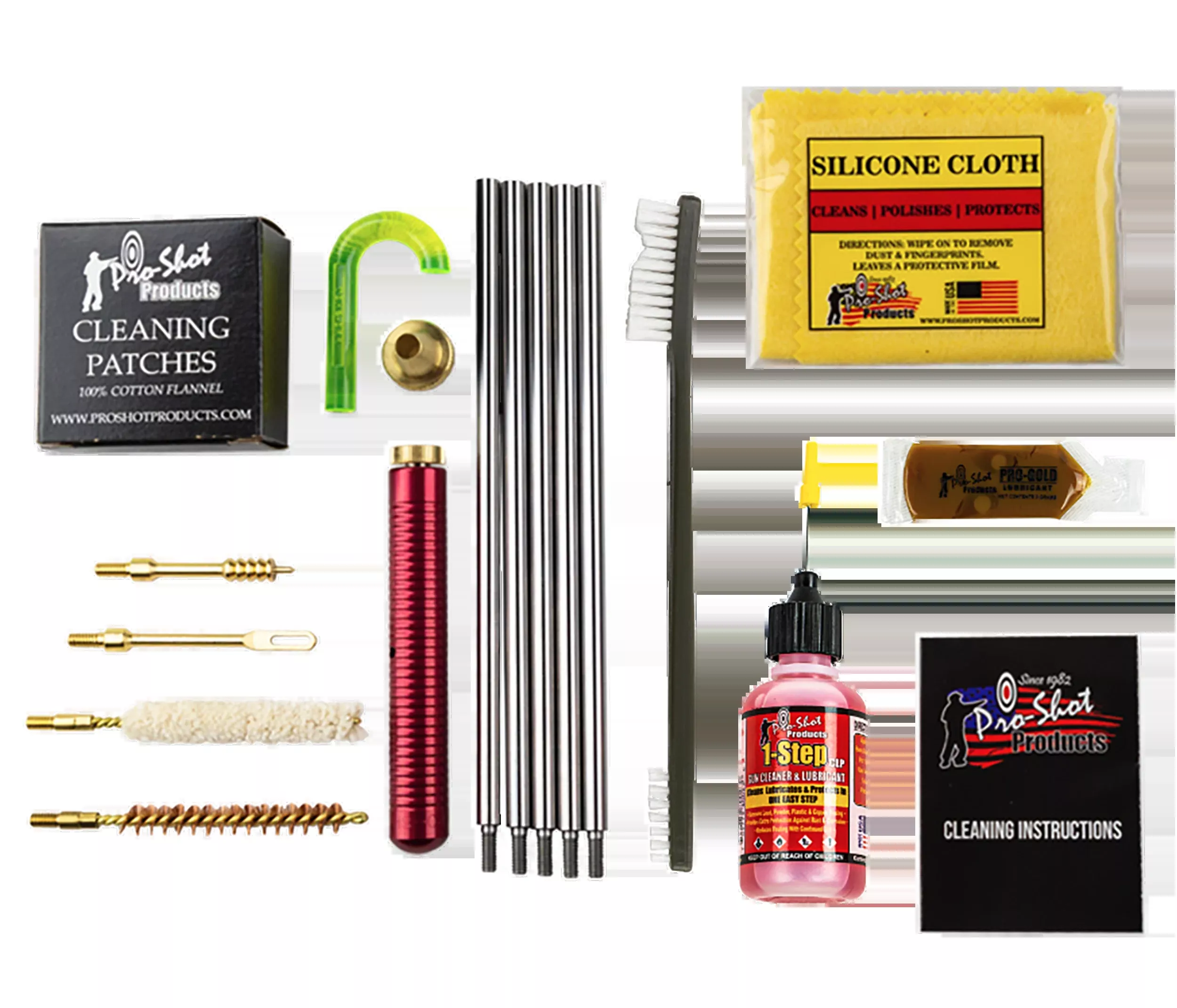 Pro-Shot Classic Rifle Cleaning Kit for .30 Cal/7.62mm, Stainless Rods & Tools, R30KIT