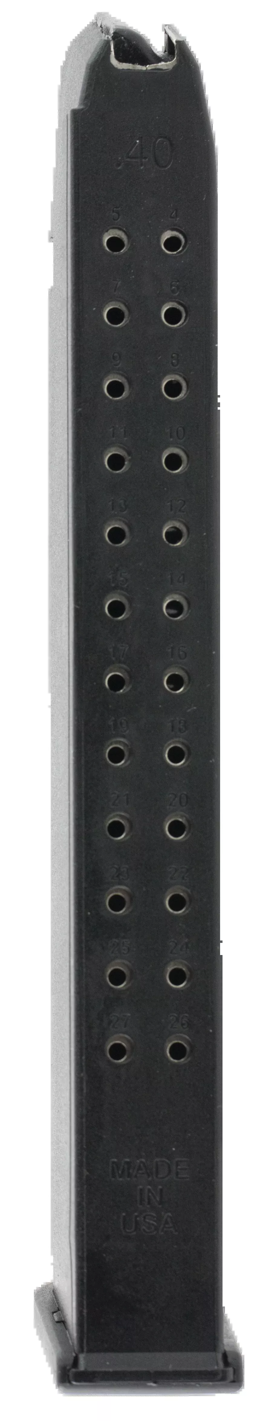 ProMag GLKA13 Glock 22/23/27 40 S&W 25-Rd Black Polymer Magazine