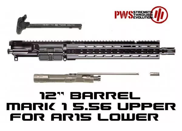 PWS 12" Pistol Mk112 Mod1 5.56 Piston AR-15 Upper AR15 223 Wylde